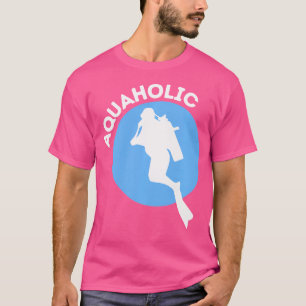 Aquaholic Funny Scuba Diving Diver Snorkelling T-Shirt