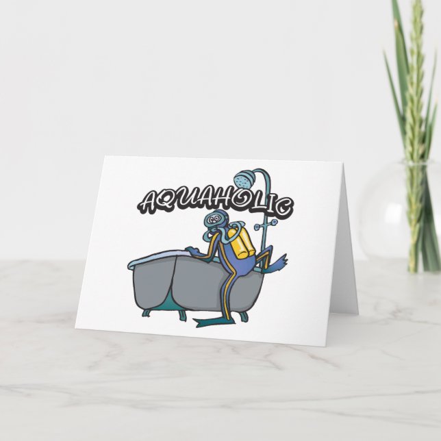Aquaholic SCUBA Card (Front)