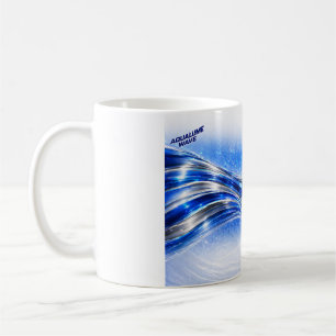 Aqualume Flow Shirt – Blue Silver Wave Energy Desi Coffee Mug
