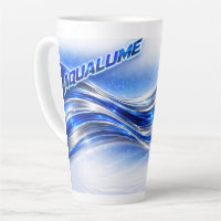 Aqualume Flow Shirt – Blue Silver Wave Energy Desi