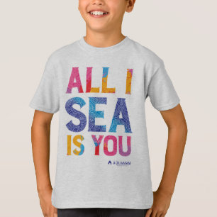 Aquaman "All I Sea Is You" Colourful Paisley T-Shirt