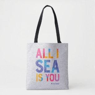 Aquaman   "All I Sea Is You" Colourful Paisley Tote Bag