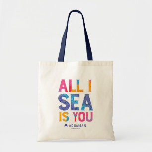 Aquaman   "All I Sea Is You" Colourful Paisley Tote Bag