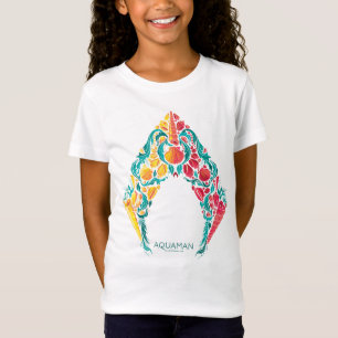 Aquaman   Aquaman & Mera Themed Seashell Logo T-Shirt