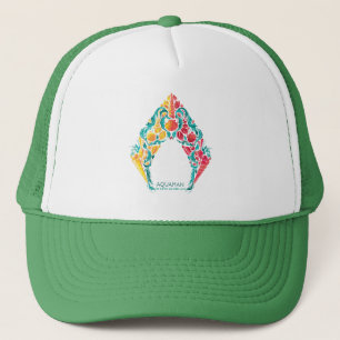 Aquaman Aquaman & Mera Themed Seashell Logo Trucker Hat