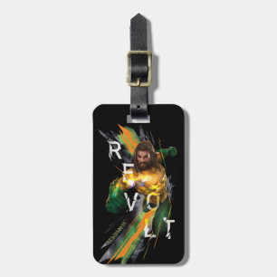 Aquaman   Aquaman "Revolt" Refracted Graphic Luggage Tag
