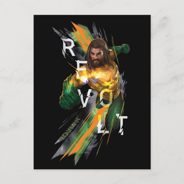 Aquaman | Aquaman "Revolt" Refracted Graphic Postcard (Front)