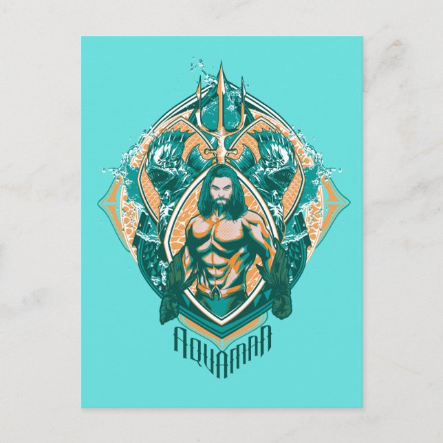 Aquaman | Aquaman & Trenchers Graphic Postcard (Front)
