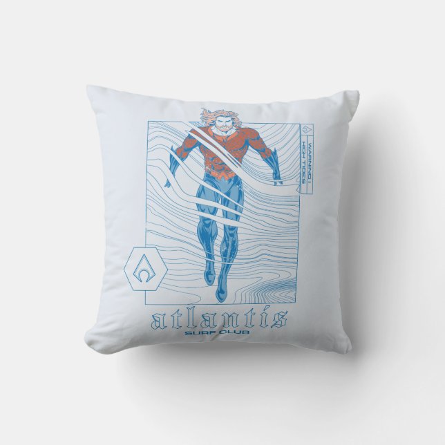Aquaman - Atlantis Surf Club Cushion (Front)
