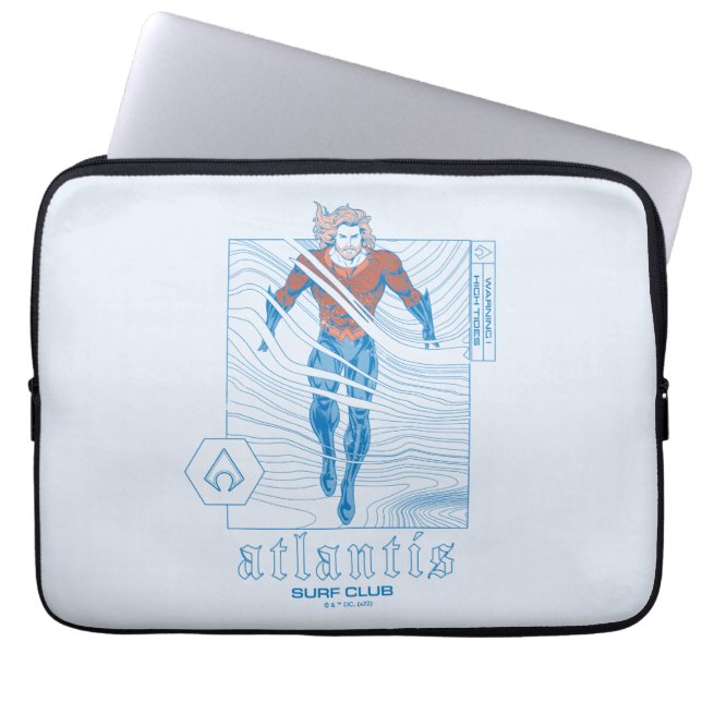 Aquaman - Atlantis Surf Club Laptop Sleeve (Front)
