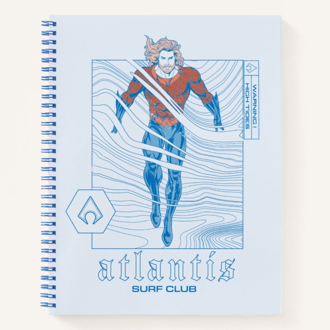 Aquaman - Atlantis Surf Club Notebook (Front)