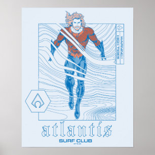 Aquaman - Atlantis Surf Club Poster