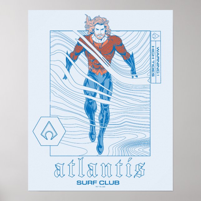 Aquaman - Atlantis Surf Club Poster (Front)