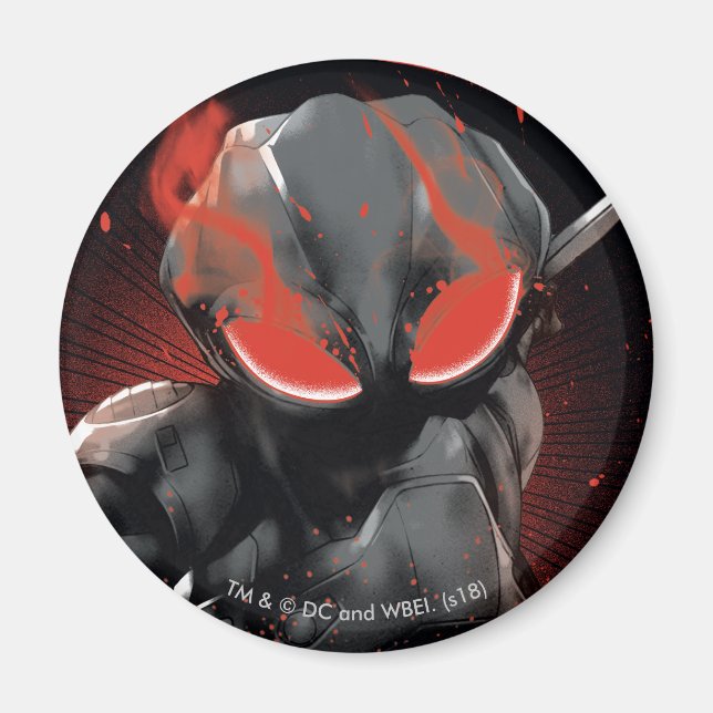 Aquaman | Black Manta Red Swipe Graphic Magnet (Front)