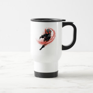 Aquaman   Black Manta Red Swipe Graphic Travel Mug