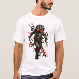 Aquaman   Black Manta Scattered Typography Graphic T-Shirt