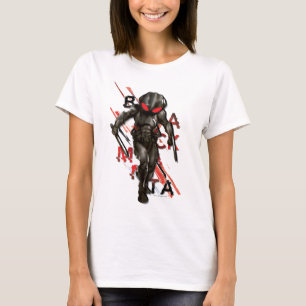 Aquaman Black Manta Scattered Typography Graphic T-Shirt