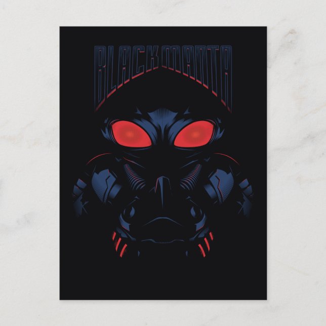 Aquaman | Black Manta Shadowy Graphic Postcard (Front)