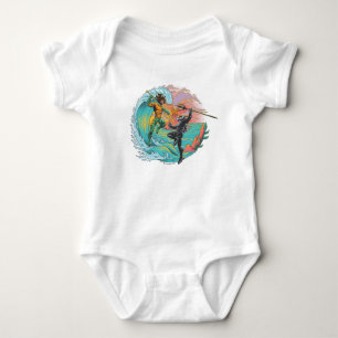 Aquaman & Black Manta Tidal Wave Baby Bodysuit