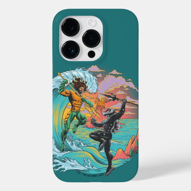 Aquaman & Black Manta Tidal Wave Case-Mate iPhone Case (Back)