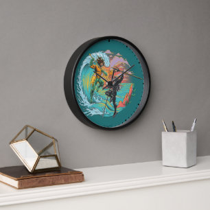 Aquaman & Black Manta Tidal Wave Clock