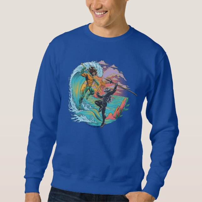 Aquaman & Black Manta Tidal Wave Sweatshirt (Front)