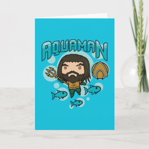 Aquaman Chibi Aquaman Undersea Graphic Card