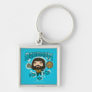 Aquaman   Chibi Aquaman Undersea Graphic Key Ring