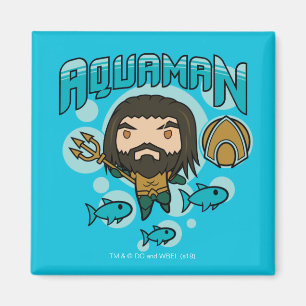 Aquaman Chibi Aquaman Undersea Graphic Magnet
