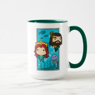 Aquaman   Chibi Mera & Aquaman Undersea Graphic Mug