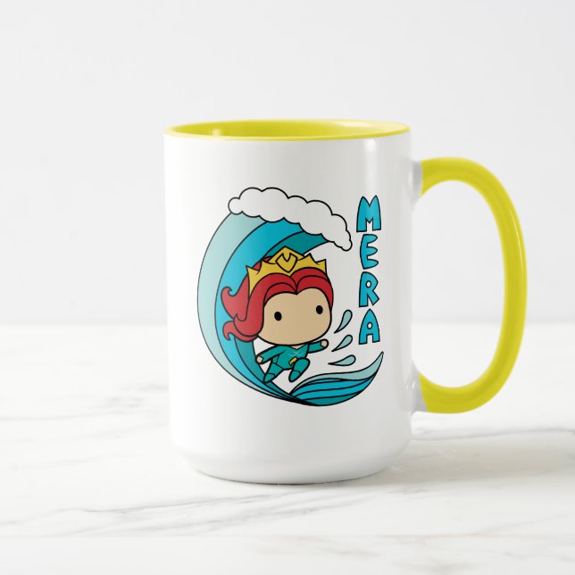 Aquaman | Chibi Mera Riding Wave Graphic Mug (Right)