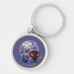 Aquaman   Chibi Orm & Black Manta Undersea Graphic Key Ring