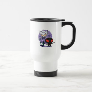 Aquaman Chibi Orm & Black Manta Undersea Graphic Travel Mug