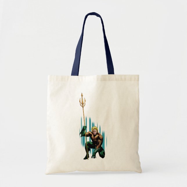 Aquaman Crouching Tote Bag (Front)