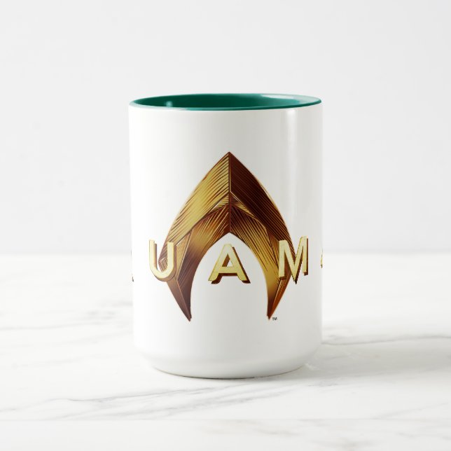 Aquaman | Golden Aquaman Logo Mug (Center)