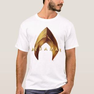 Aquaman   Golden Aquaman Logo T-Shirt