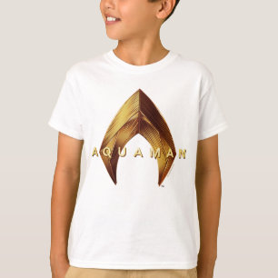 Aquaman   Golden Aquaman Logo T-Shirt