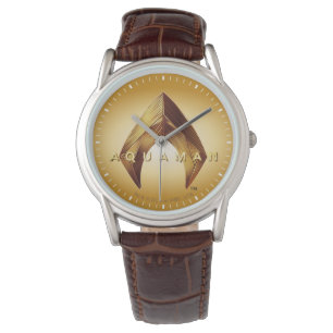Aquaman   Golden Aquaman Logo Watch