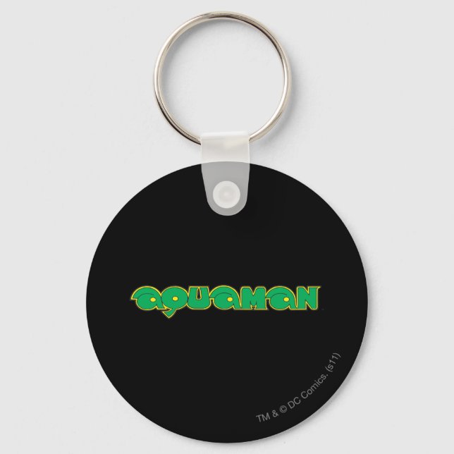 Aquaman Green Logo Key Ring (Front)