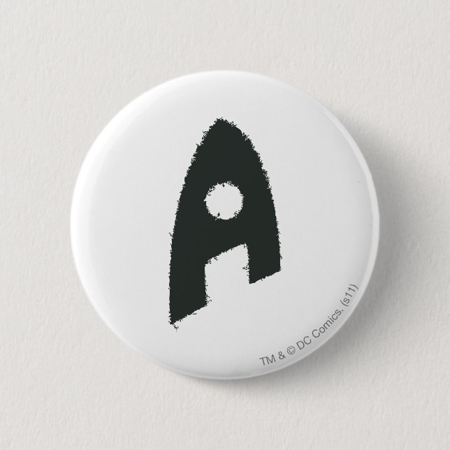 Aquaman Grunge 'A' 6 Cm Round Badge (Front)