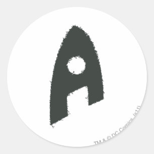 Aquaman Grunge 'A' Classic Round Sticker