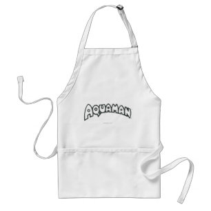 Aquaman Grunge Black Logo 2 Standard Apron