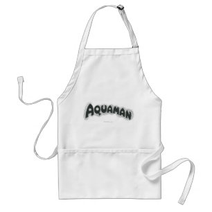Aquaman Grunge Black Logo Standard Apron