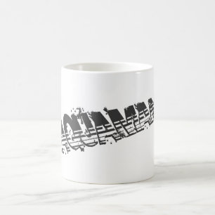 Aquaman Grunge Stripe Logo Coffee Mug
