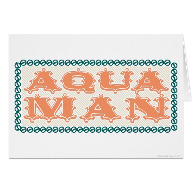Aquaman It's Showtime! Letters (Front Horizontal)