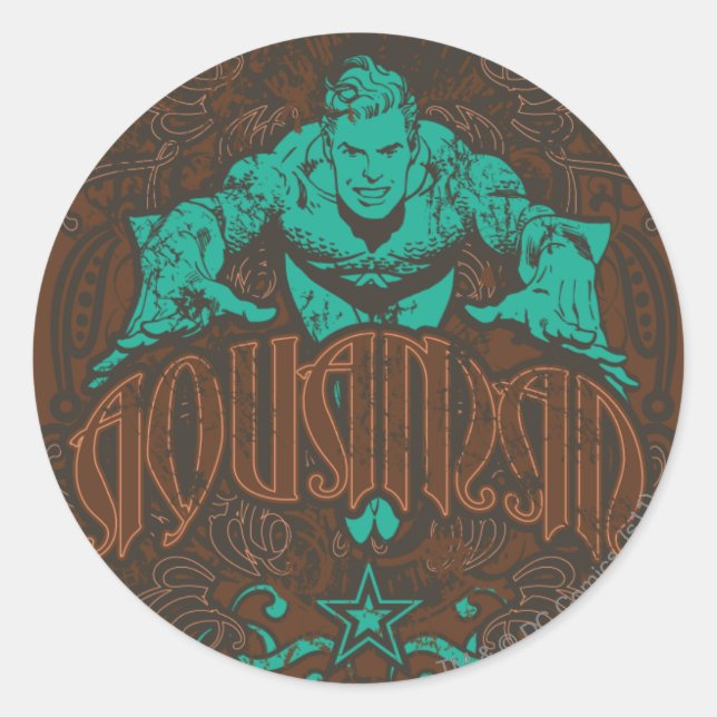 Aquaman - It's Showtime! Poster Classic Round Sticker (Front)