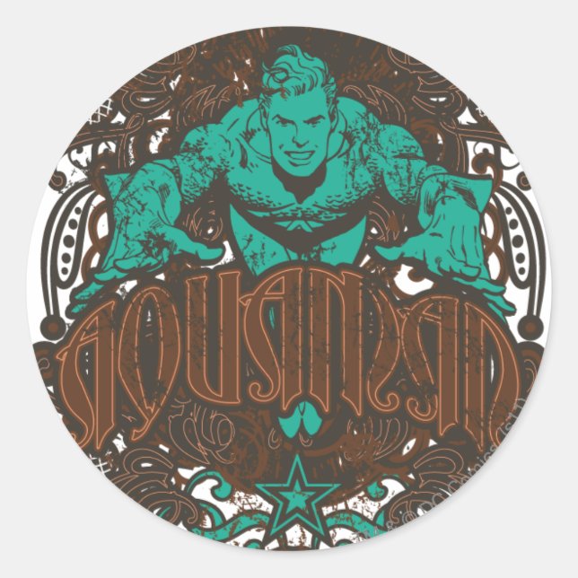 Aquaman - It's Showtime! Poster Classic Round Sticker (Front)