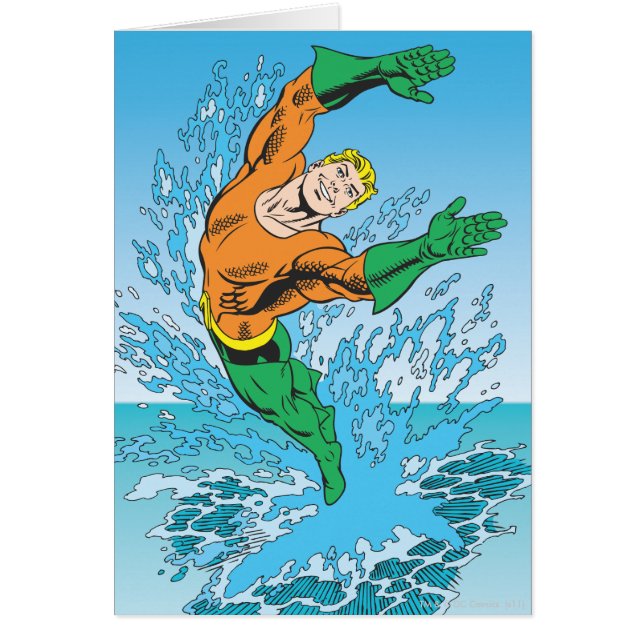 Aquaman Jumps Out of Sea (Front)