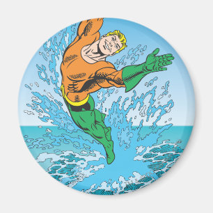 Aquaman Jumps Out of Sea Magnet