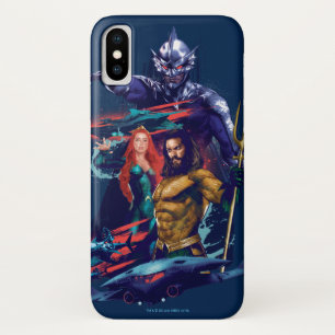 Aquaman   King Orm Versus Mera & Aquaman iPhone X Case